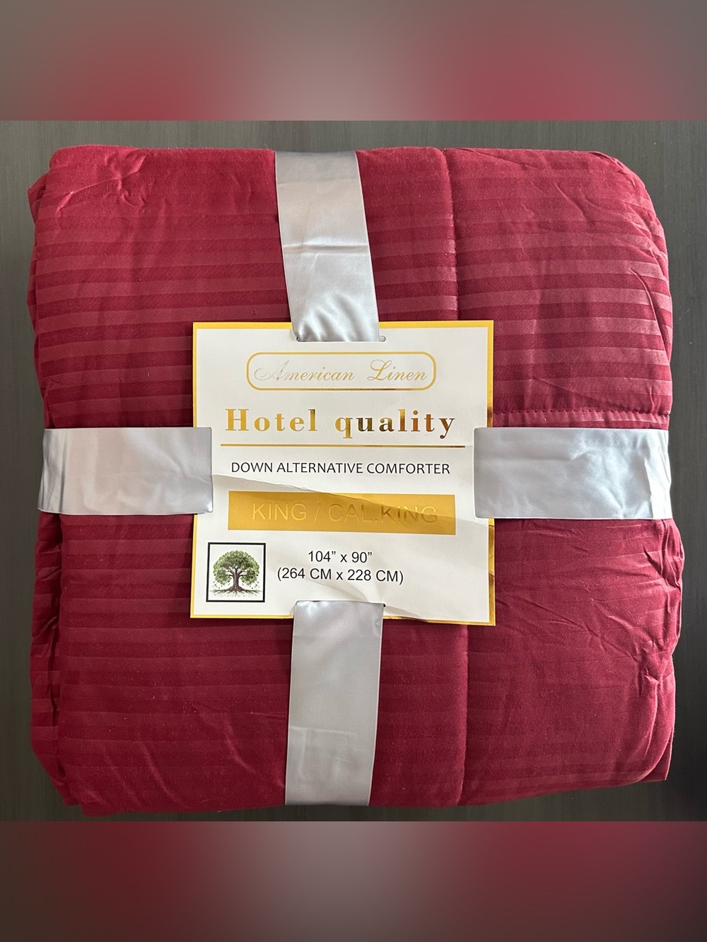 King/Cal. King 100% Cotton Down Alternative Comforter -NIP